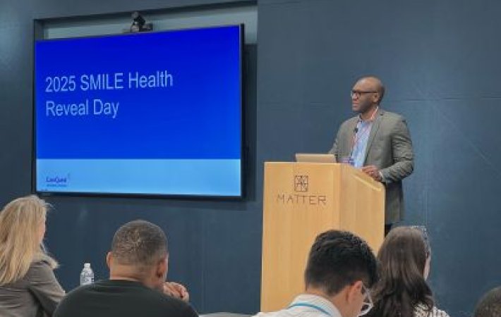 CareQuest Institute CEO Wade Rakes speaks at SMILE Health Reveal Day