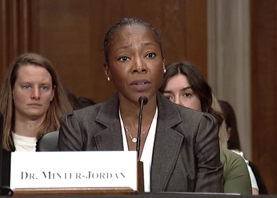 Myechia Minter Jordan testifying at US Senate Committee Hearing