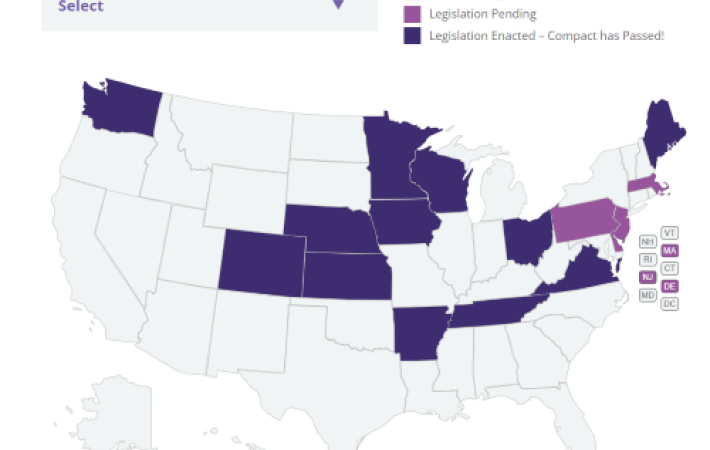 RDH License Renewal Map