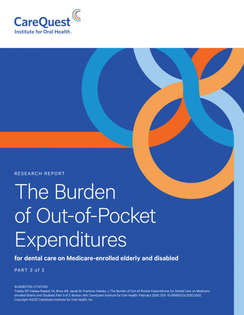 The Burden Of Out-of-Pocket Expenditures For Dental Care On Medicare ...