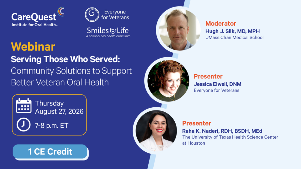 Webinar Graphics_8-27-26_960 x 540 - speaker graphic copy-01 – CareQuest Institute Webinar Banner for Carequest Institute: 'prevention and De-escalation Strategies for Challenging Patient Situations' with Moderator Alisa Lewis and Presenters Adrienne T. Gerken and Athan...as Zavras, on Aug 13, 2026 from 7–8 P.m. Et; Includes 1 Ce Credit.